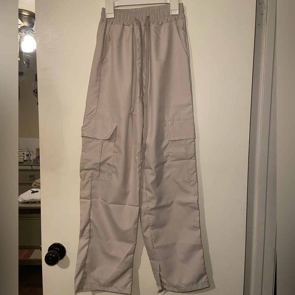 Beige Cargo Pants